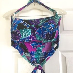 Venus 2 Piece Jewel Toned Bikini Halter Top Bathing Suit Size 12/C cup